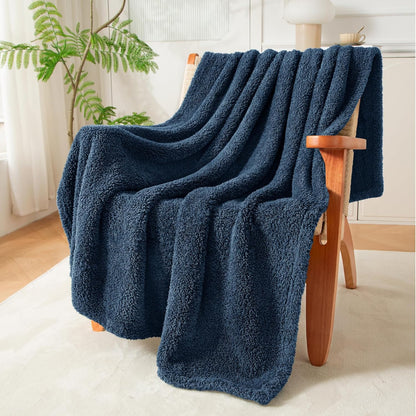 Exclusivo Mezcla Fleece Throw Blanket for Couch Sofa, Soft Warm and Fluffy Blankets for Women Men