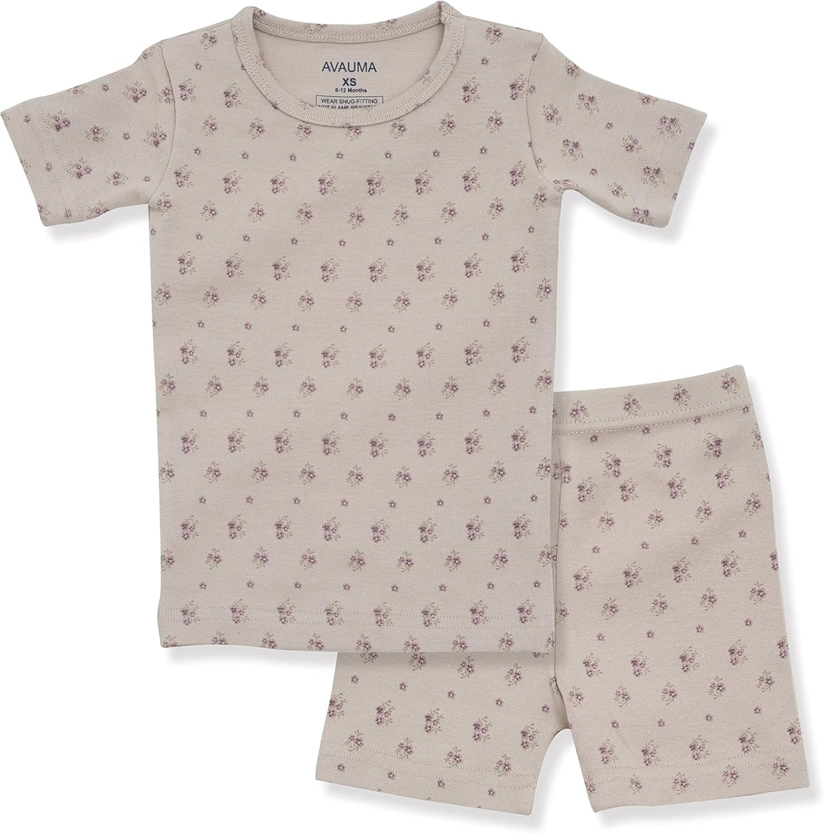 AVAUMA Baby Boys Girls Pajama Set 6M-7T Kids Cute Toddler Snug fit Pattern Design Pjs Cotton