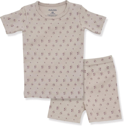 AVAUMA Baby Boys Girls Pajama Set 6M-7T Kids Cute Toddler Snug fit Pattern Design Pjs Cotton