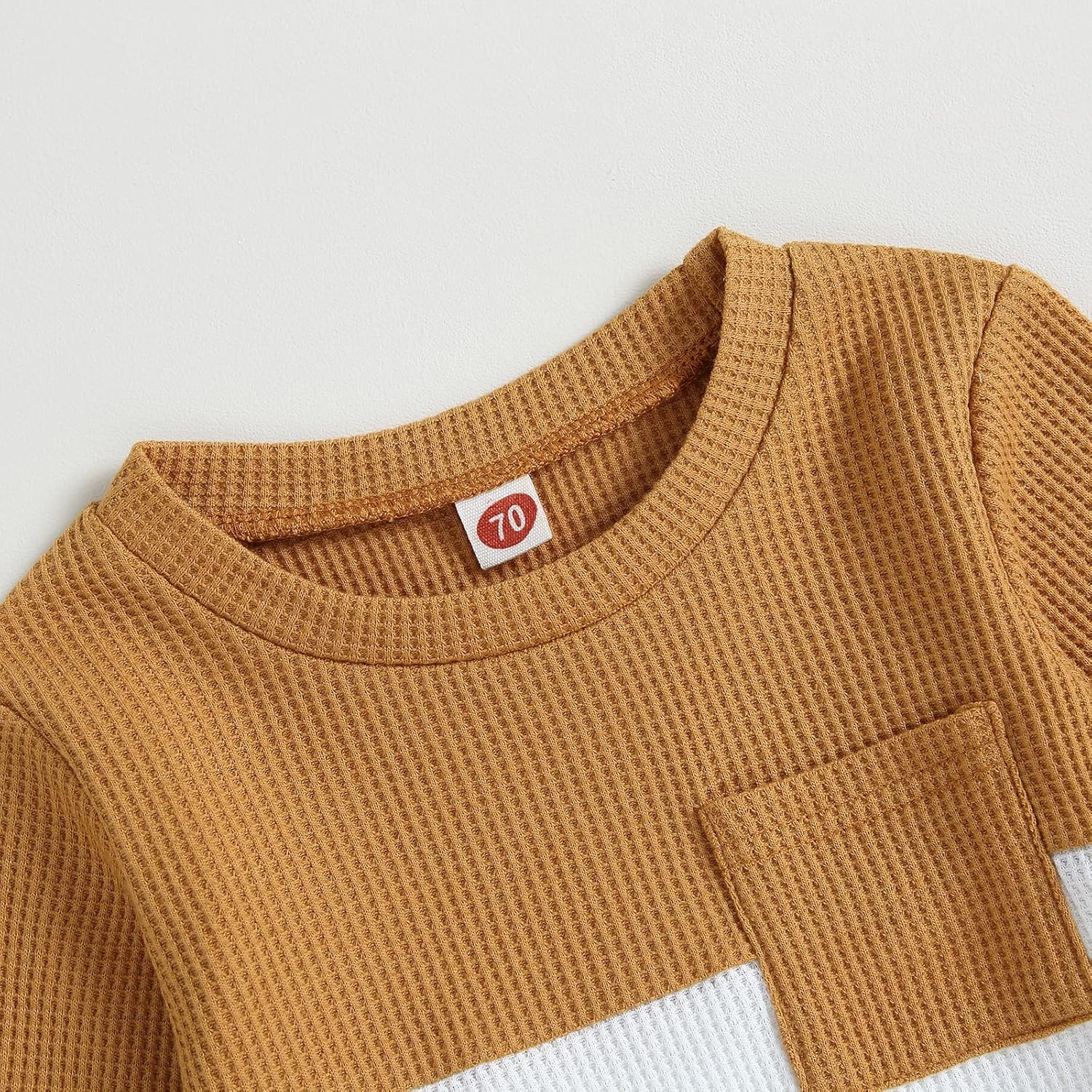 Kupretty Toddler Baby Boy Fall Winter Clothes Color Block Long Sleeve Sweatshirt Pullover Tops +