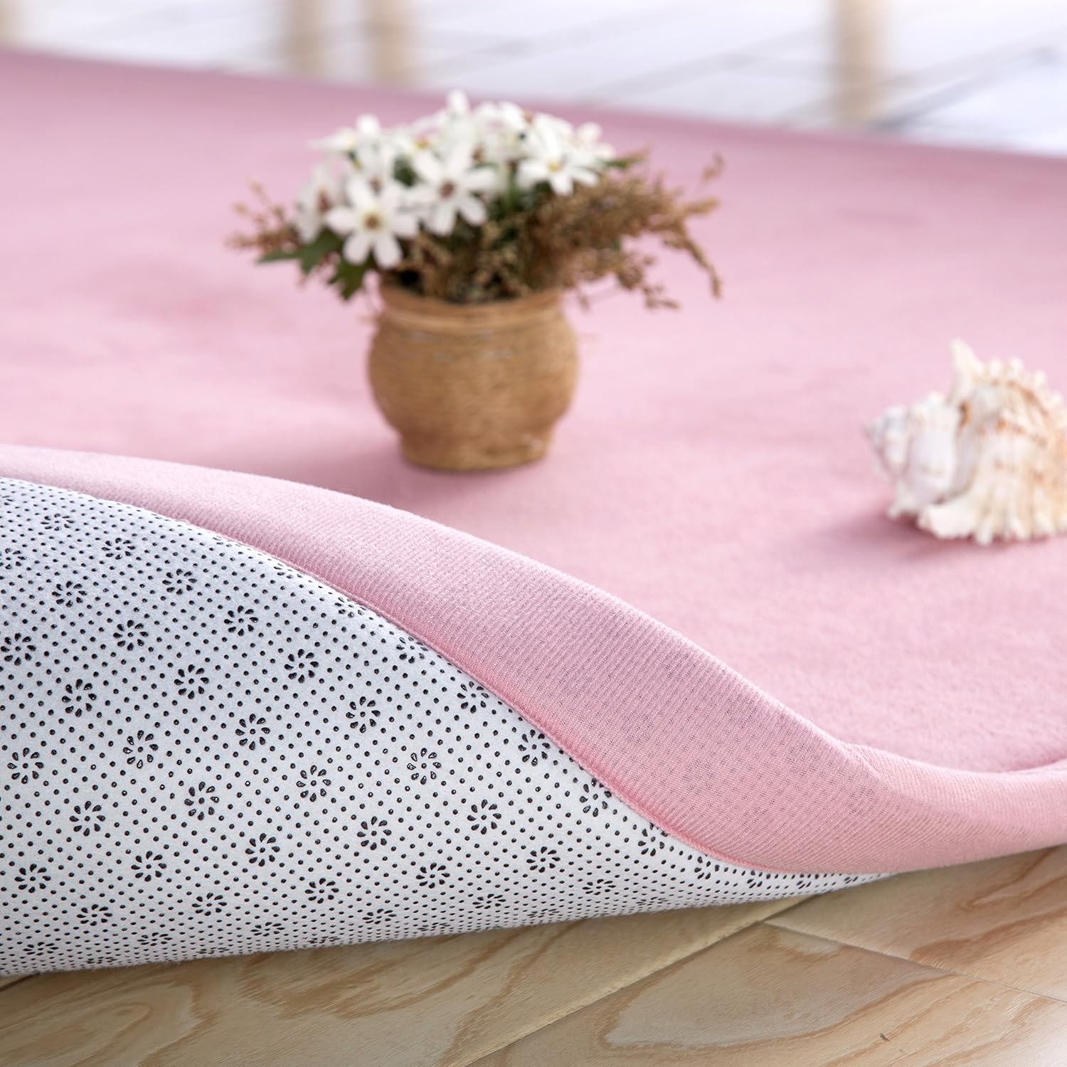 V-mix Children Play Mat, Handmade Weaving Plush Foam Play Crawling Rugs for Baby, Toddler, and
