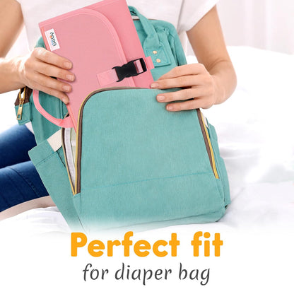 Kopi Baby Portable Diaper Changing Pad - Baby Diaper Changer Travel Bag with Wipes Pocket, Smart