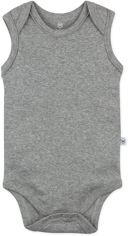 Sleeveless Bodysuits One-piece 100% Organic Cotton for Baby Boys, Girls, Unisex