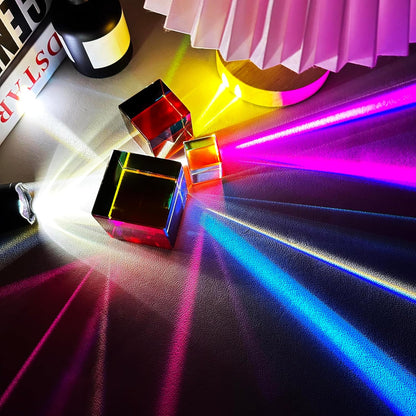 for Mixing Color Cube with Display Stand Diamond Polished, Scientific and Educational Toys
