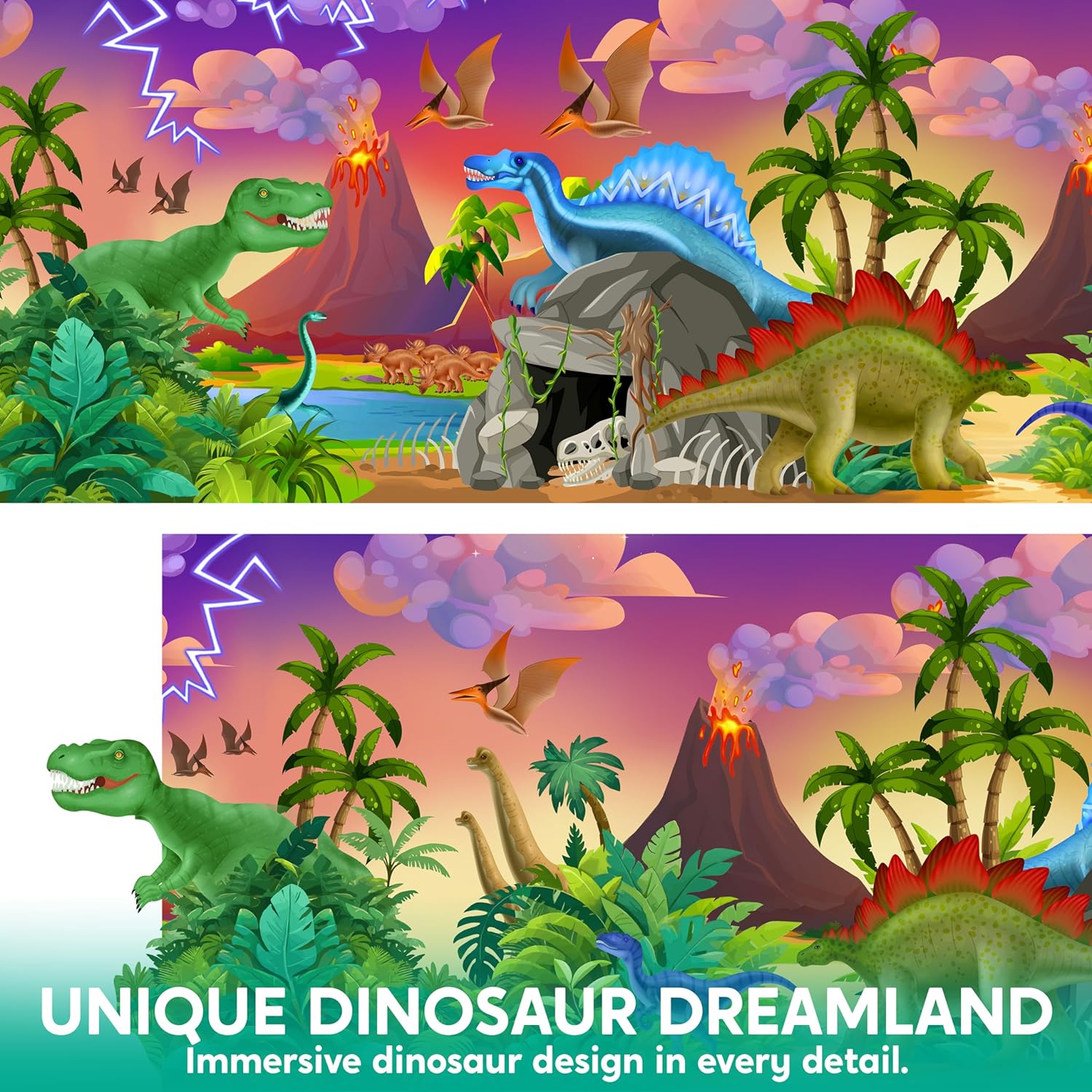 JOYIN Dinosaur Play Tent for Kids, Pop Up Play Tent for Boys & Girls, Kids Indoor Outdoor Dinosaur