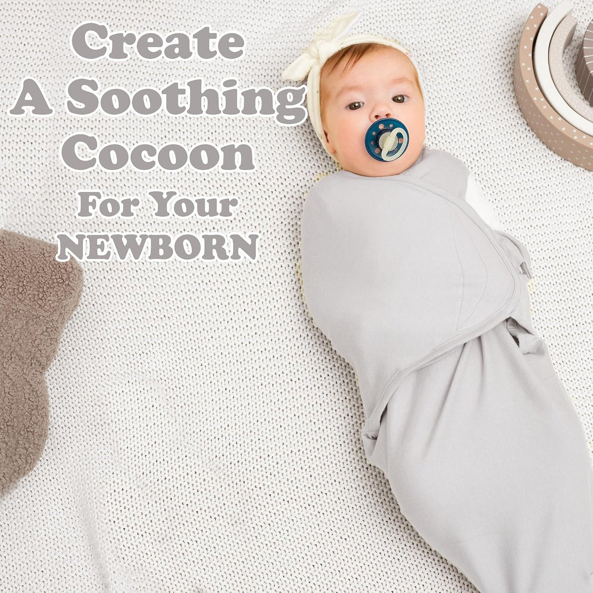 Bublo Baby Swaddles for Newborns - 3 Pack Baby Swaddles for 0-3 Months - Baby Swaddle Sleep Sack