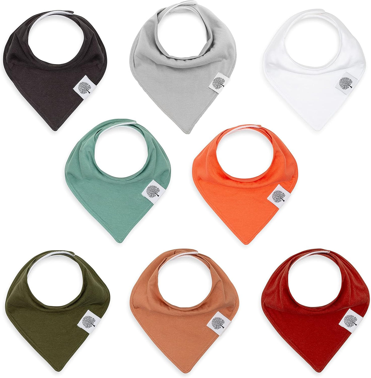 Parker Baby Bandana Drool Bibs 8 Pack Baby Bibs for Boys, Girls, Unisex - Soft & Stylish Teething
