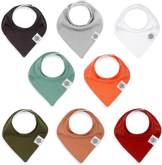 Parker Baby Bandana Drool Bibs 8 Pack Baby Bibs for Boys, Girls, Unisex - Soft & Stylish Teething