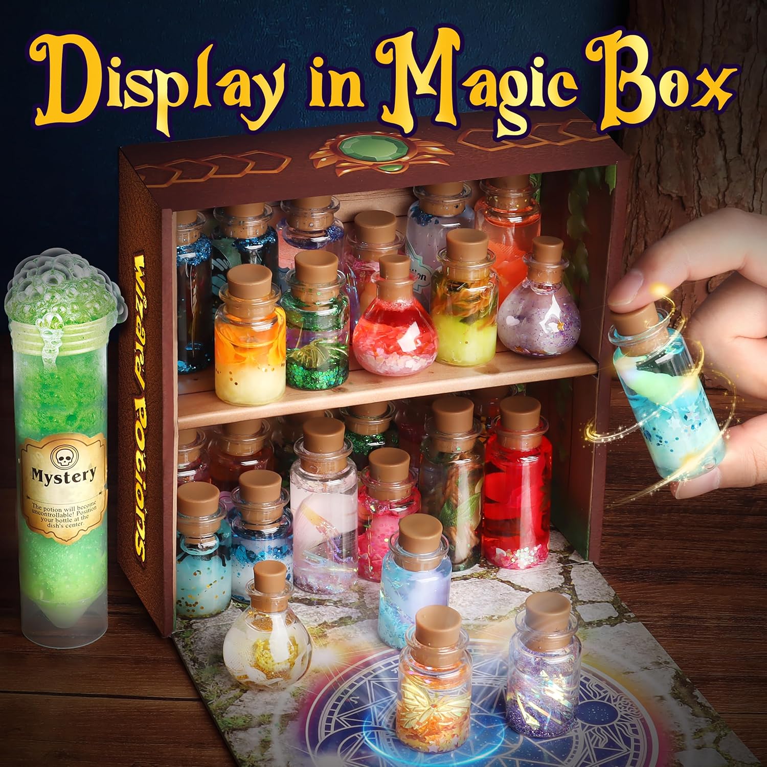 Fairy Magic Kit for Kids with 22PCS Potion Bottles, Potions Making Craft Kit - Gift for Christmas