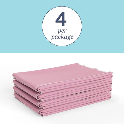 Medline Washable Bed Pads for Incontinence, Large 34 x 36 inch Reusable Underpads, 4 Pack, Pee Pads