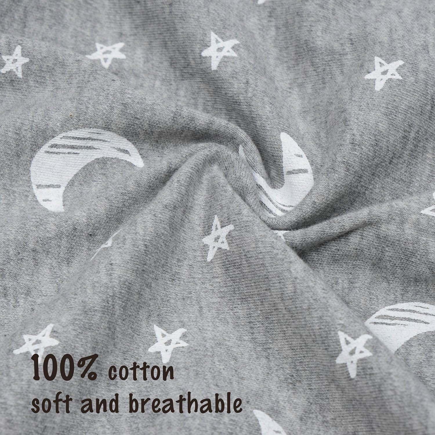 Baby Boys Girls Cotton Footies Multi Pack Long Sleeve Baby Footed One-Piece Jumpsuit Multi Pack