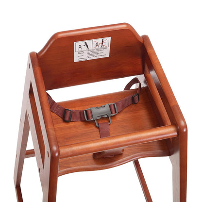 Seating Ready-to-Assemble Restaurant Wood Bar Height High Chair, Baby Highchairs, Durable Dining