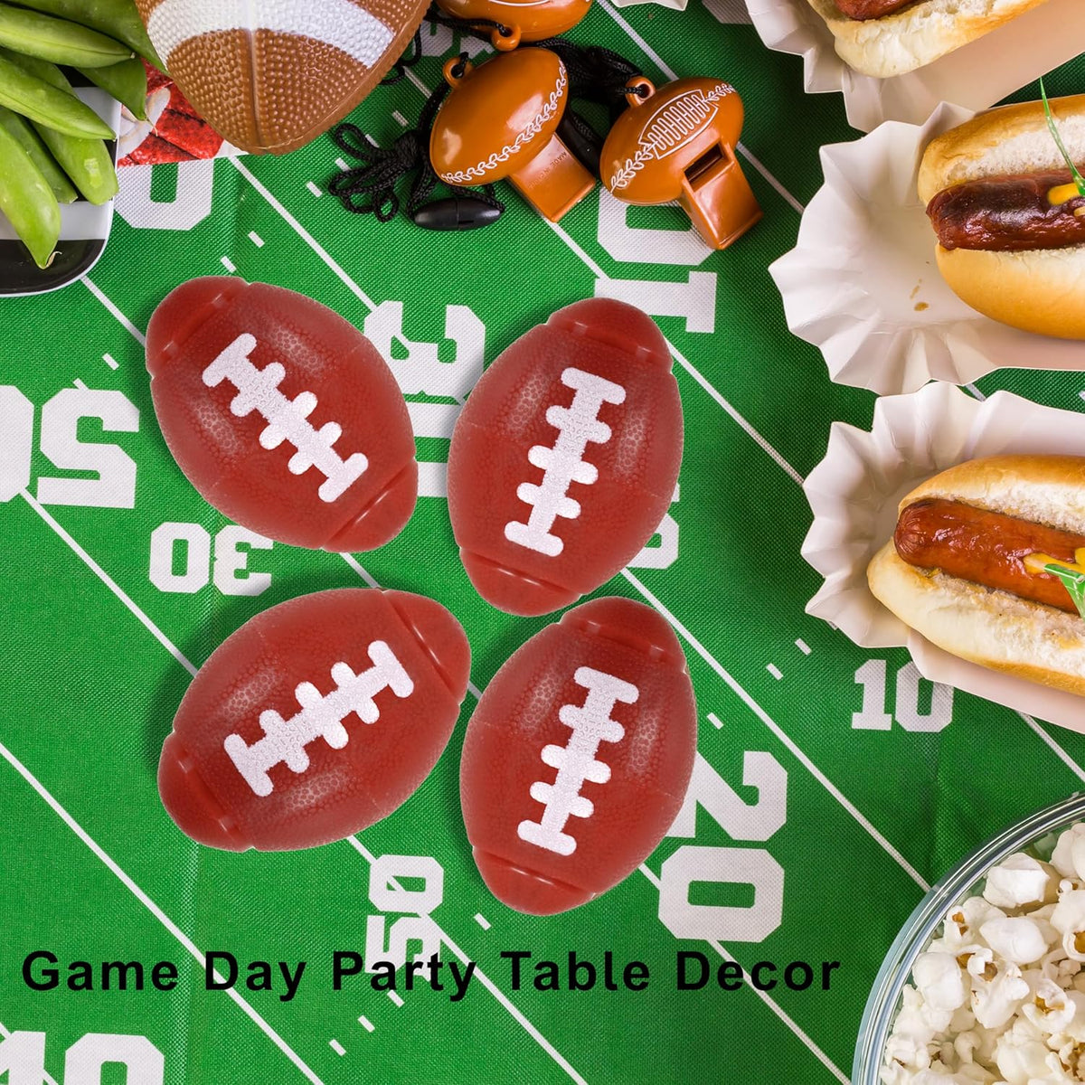 GIFTEXPRESS Football Fidget Spinners - 36 Piece Brown Color Kids 2" Party Favor Toys - Bulk Mini