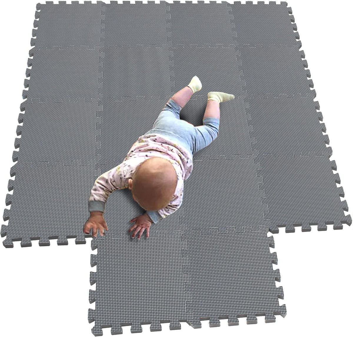 MQIAOHAM® 18 Pieces Puzzle Play Mats, Soft Baby Play Mat, Kids Interlocking Foam Floor Tiles