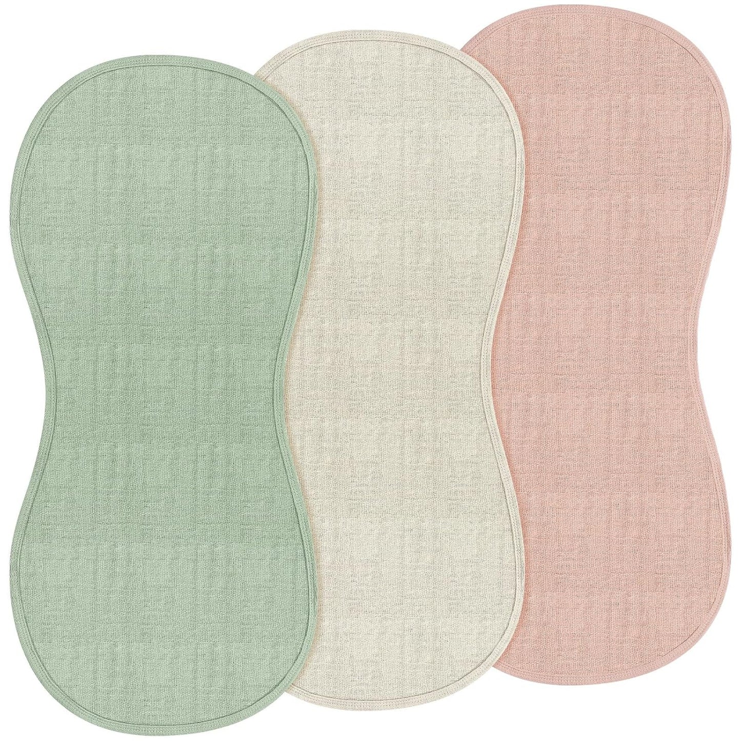3 Pcs Changing Pad Liners Fits in Peanut Shape Changing Pad Waterproof Diaper Mats Organic Cotton