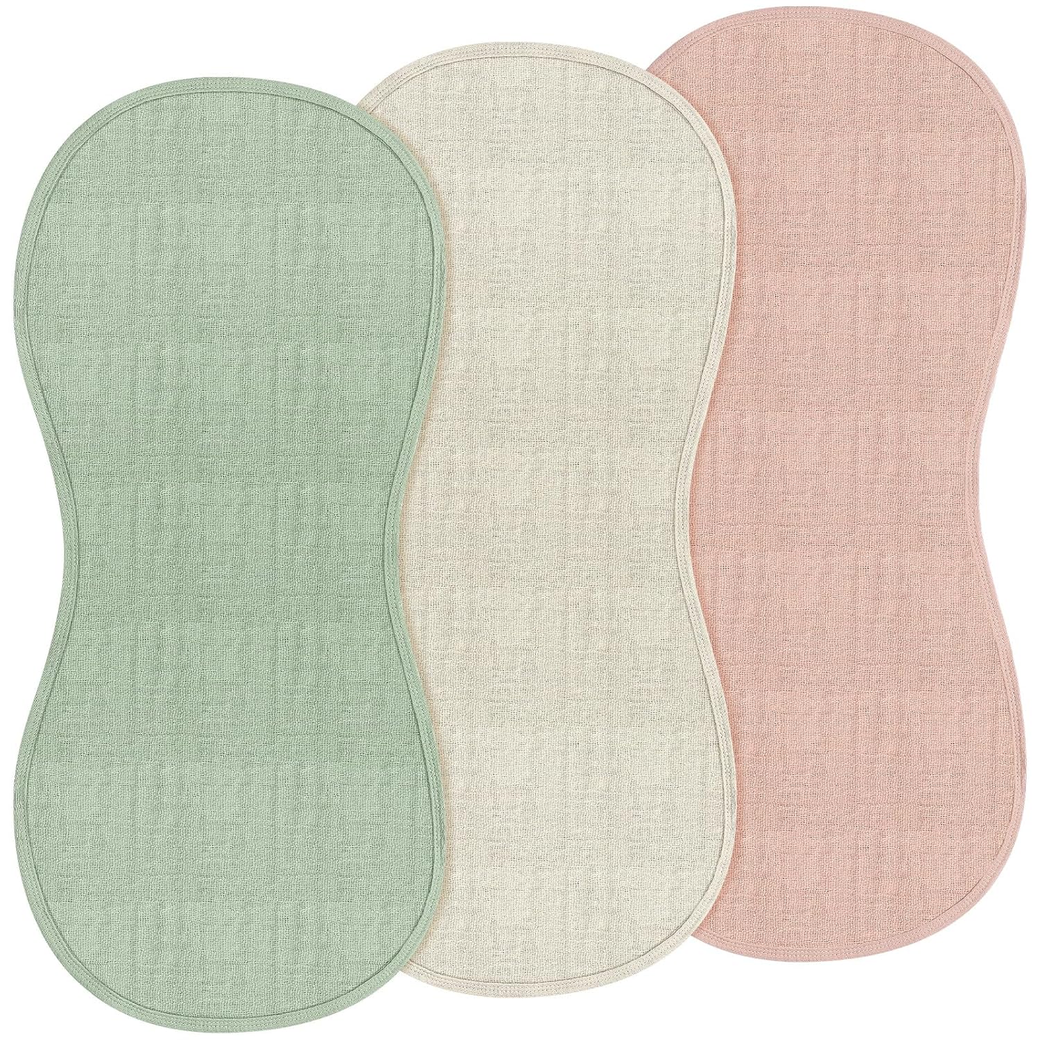 3 Pcs Changing Pad Liners Fits in Peanut Shape Changing Pad Waterproof Diaper Mats Organic Cotton