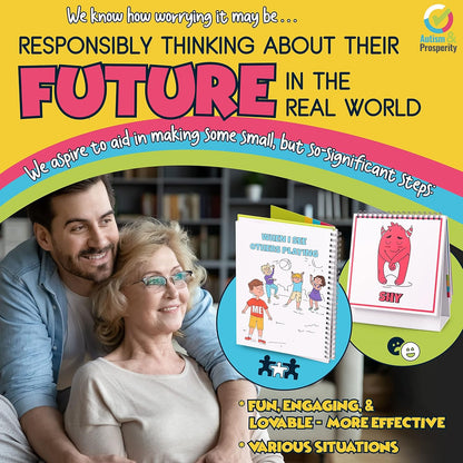 Kids Emotions & Social Life Skills Autistic Children Set ASD Child Boys Girl Teen Learning