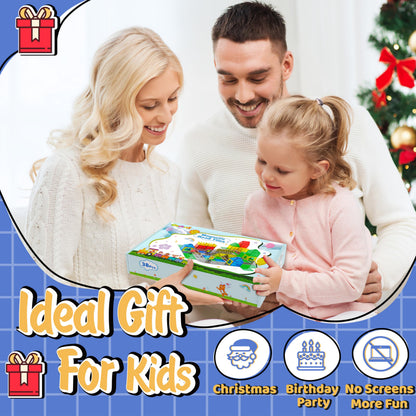 Magnetic Tiles - Road Set, Magnetic Building Blocks, Preschool Montessori Toys Gift for 3+ Year Old