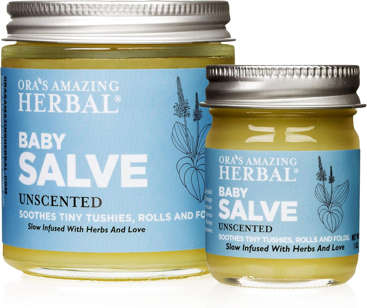 Baby Salve, Diaper Balm, Baby Ointment, Newborn Salve, Natural Baby Care with Calendula, Set of 1