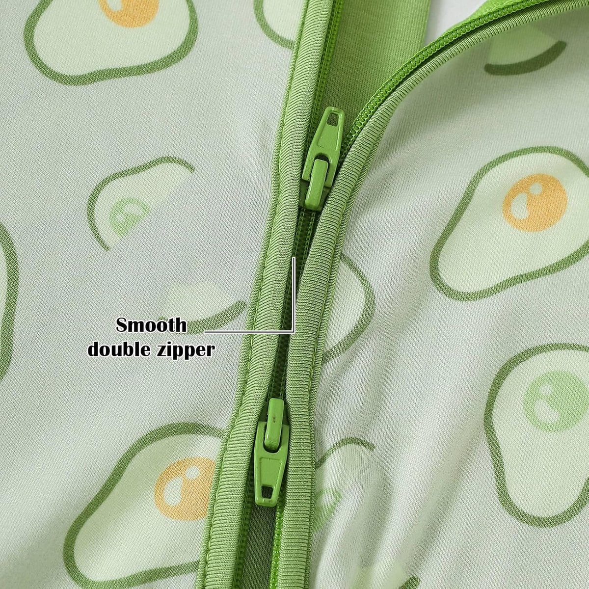 OPAWO Bamboo Baby Pajamas 3 Pack, Double Zipper Bamboo Sleepers for Baby Boy Girl Romper, Toddler