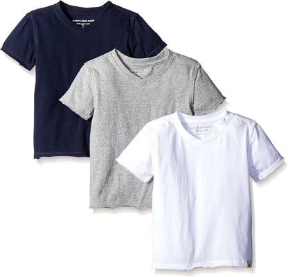 Burt's Bees Baby Baby Boys Tees, Short Long Sleeve T-Shirt V-Neck Crew Infant and Toddler Top, 100%