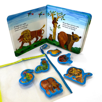 The World of Eric Carle Bath Time Books - Activity Books for kids, Bath book, 6 Padded suction