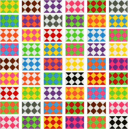 70 Pack 24 Blocks Magic Snake Cube Toy,Fidget Mini Snake Cube Puzzle Toy for Kids,Mini Plastic