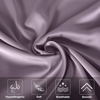 Mulberry Silk Pillowcase for Hair and Skin,Cooling Silk Pillow Case with Hidden Zipper,Allergen