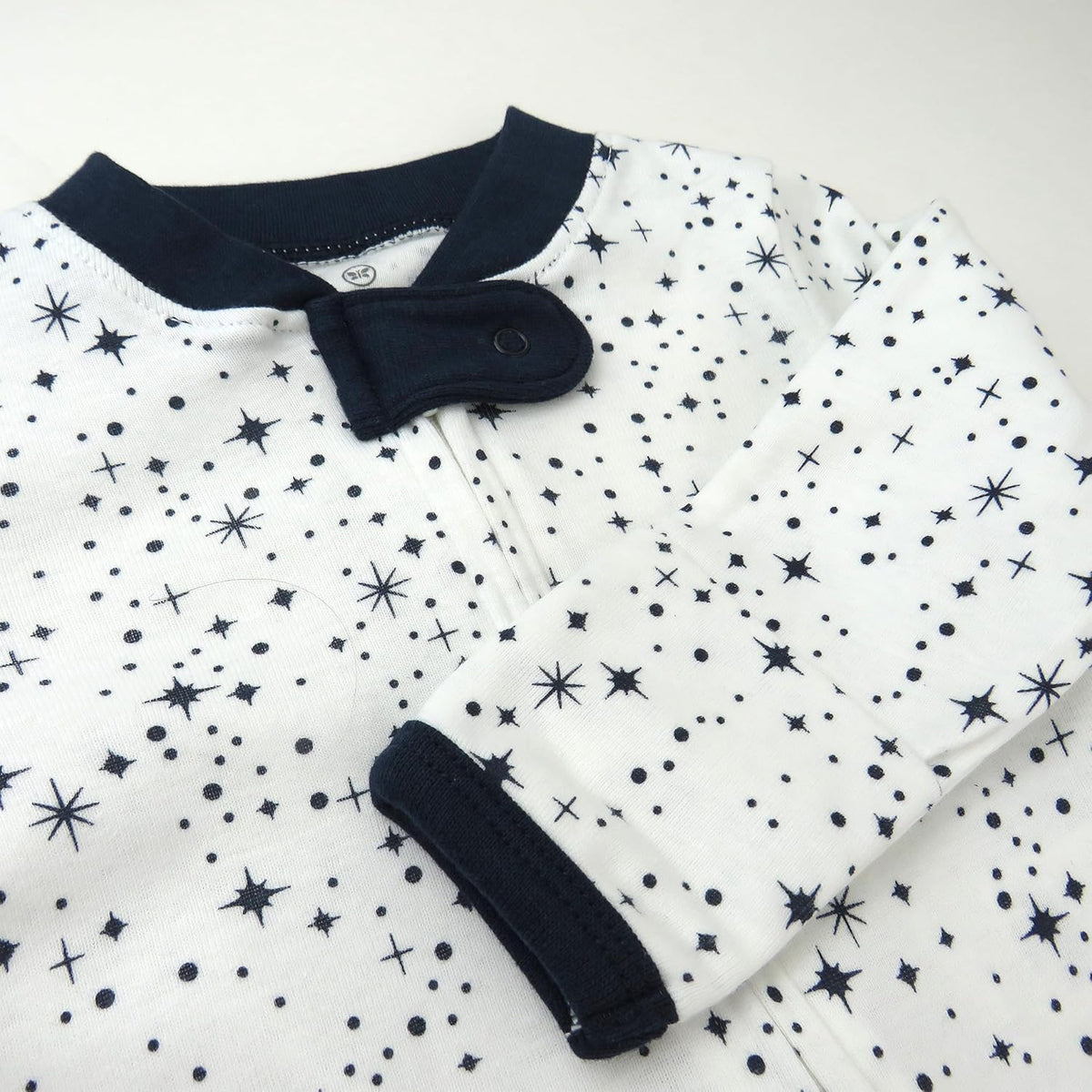 HonestBaby Baby Sleep N' Play One-Piece Zip-Front Footed Organic Cotton Pajama Sleeper