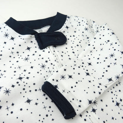HonestBaby Baby Sleep N' Play One-Piece Zip-Front Footed Organic Cotton Pajama Sleeper