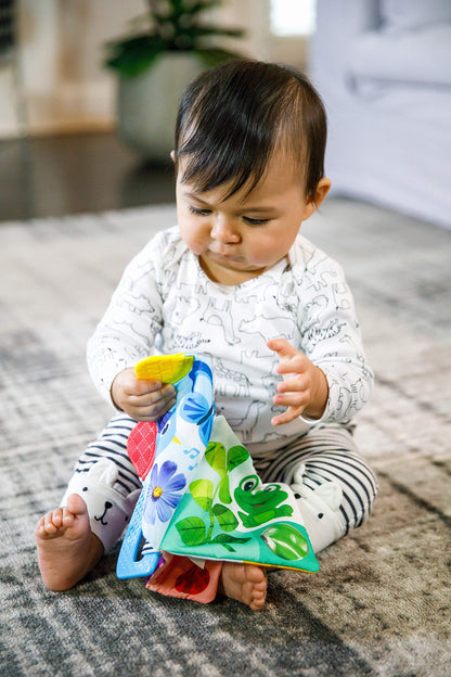 Baby Einstein Curious Explorers Teether Book Take-Along Toy, Ages Newborn +, Multicolored