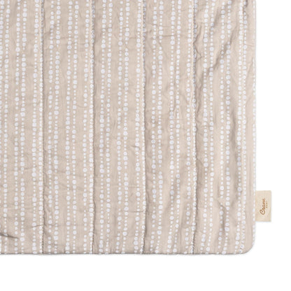 Crane Baby Changing Pad Cover, 100% Cotton Sateen Exterior Change Pad Cover, Neutral Dot, 16" x