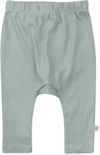 HonestBaby Multipack Harem Pants Roomy Fit Pull on Bottoms 100% Organic Cotton for Infant Baby