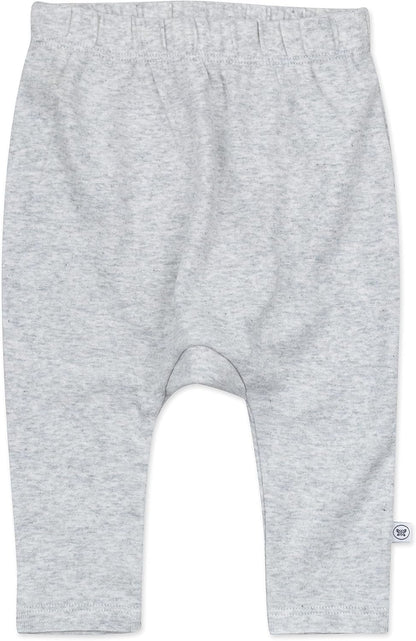 HonestBaby Multipack Harem Pants Roomy Fit Pull on Bottoms 100% Organic Cotton for Infant Baby