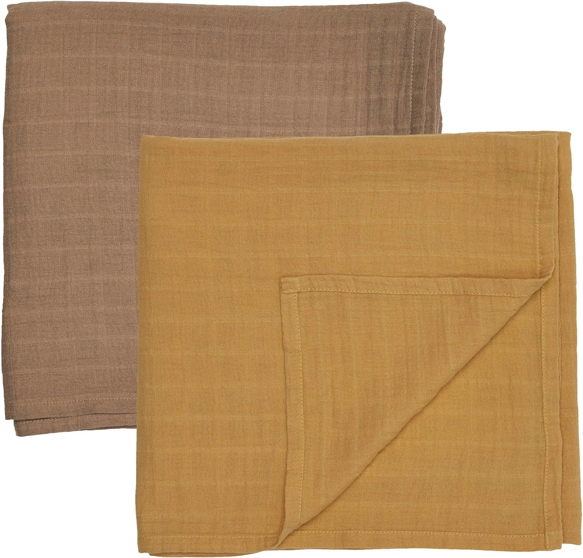 Swaddle - 100% Organic Cotton - Muslin Swaddle Blankets for Newborn, 47" x 47" 2-Pack (Autumn