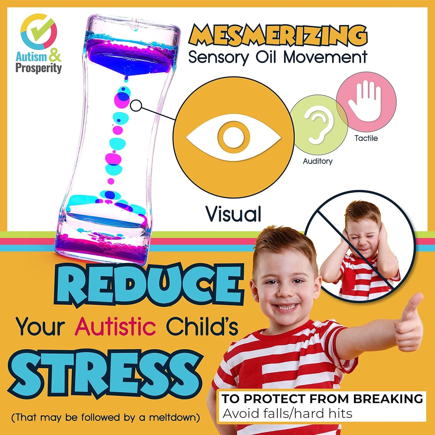 Autism & Prosperity Autism Sensory Products Bundle - Sensory Toys for Kids with Autism, Rainmaker