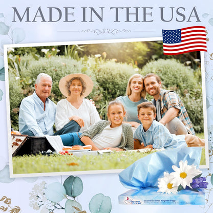 Heaven Scent Hygiene Bags 1.5MIL ULTRA-THICK Discreet Waste Disposal | MADE IN THE USA | Mild Baby