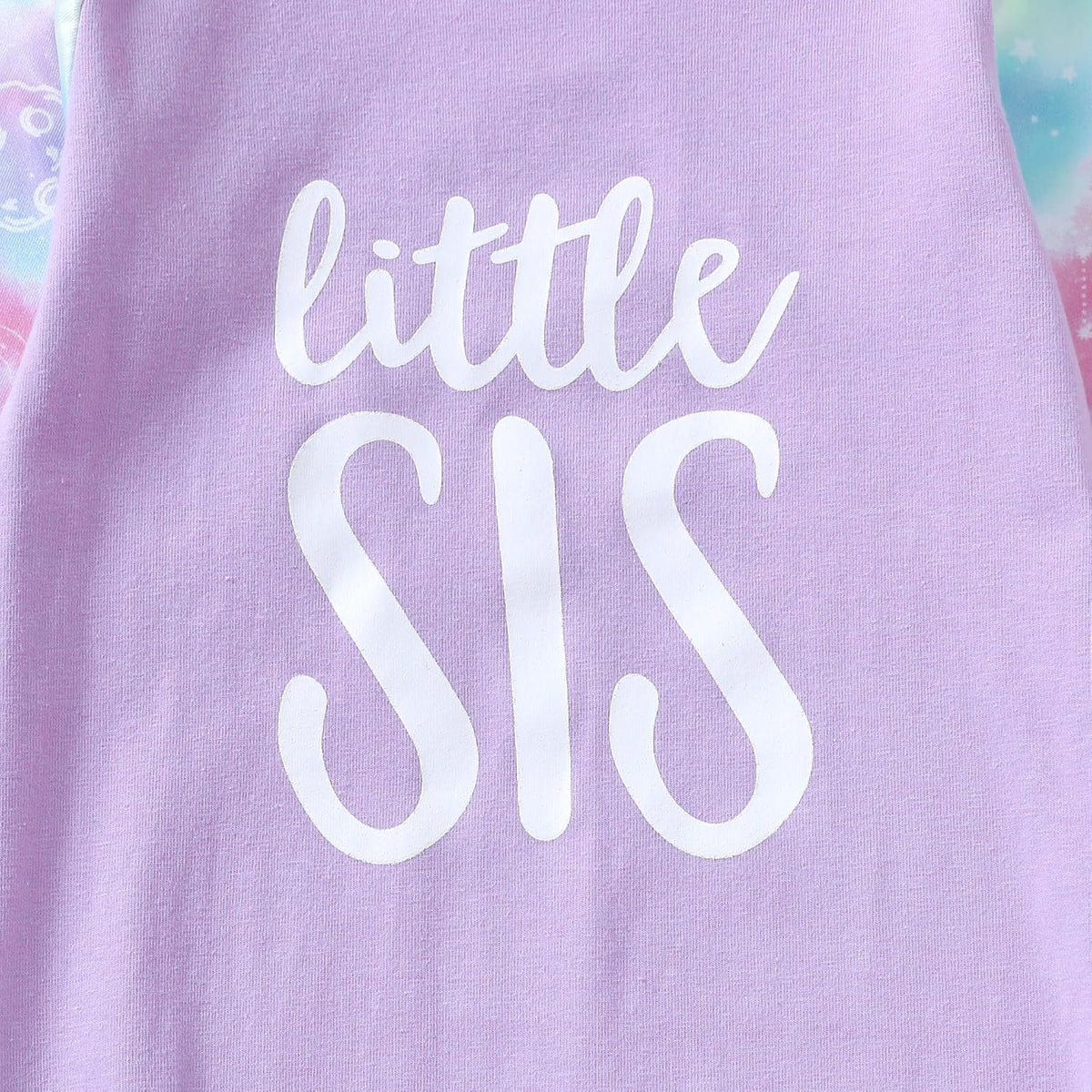 AMAWMW Newborn Baby Girl Little Sister Sleeper Gown Stripe Long Sleeve Nightgown Pajamas Gifts