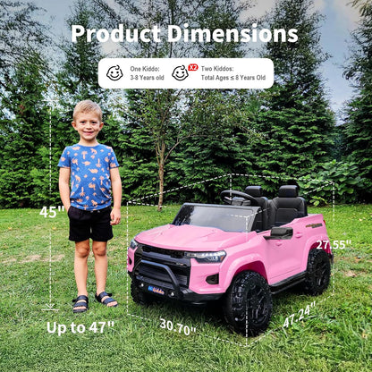 24V 10Ah Ride on Toy for Big Kids, 4WD 2 Seater Electric SUV Kids Car to Drive w/Remote Control