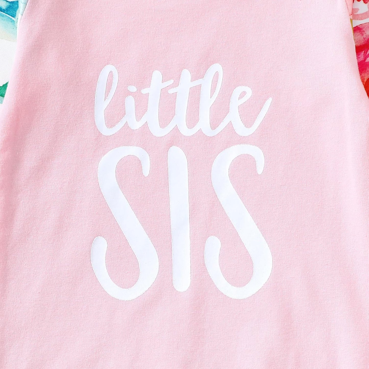 AMAWMW Newborn Baby Girl Little Sister Sleeper Gown Stripe Long Sleeve Nightgown Pajamas Gifts