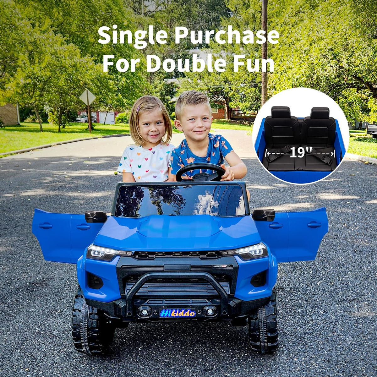 24V 10Ah Ride on Toy for Big Kids, 4x4 2 Seater Electric Kids SUV Car to Drive with Remote Control