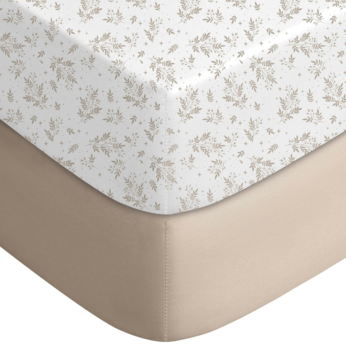 Yoofoss Baby Crib Sheets for Boys Girls, Fitted Crib Sheet 2 Pack for Standard Crib and Toddler