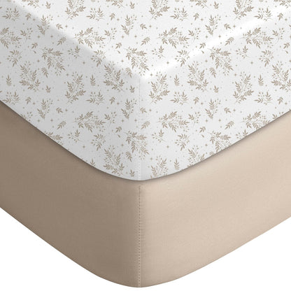 Yoofoss Baby Crib Sheets for Boys Girls, Fitted Crib Sheet 2 Pack for Standard Crib and Toddler