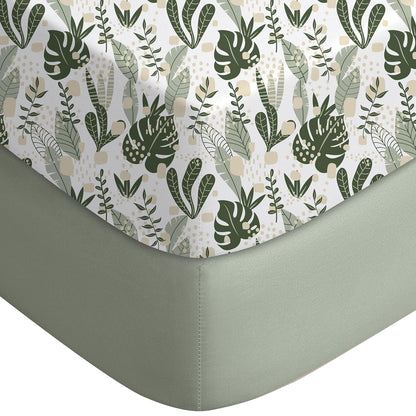 Yoofoss Baby Crib Sheets for Boys Girls, Fitted Crib Sheet 2 Pack for Standard Crib and Toddler