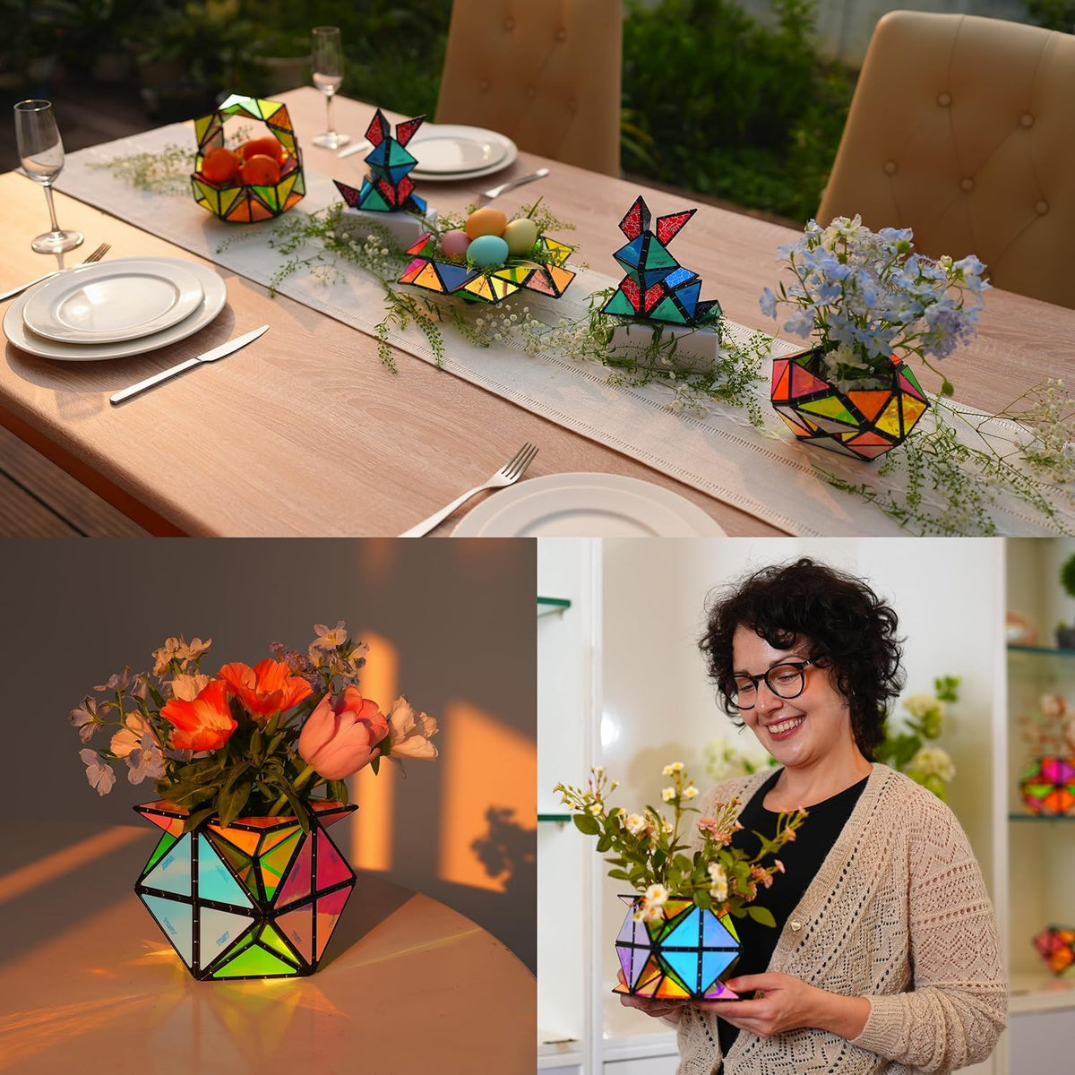 TOSY Magnet Pyramid Glow - 1 Cube Transforms into 1 Billion Shapes, 12 Pieces, 243 Rare Earth