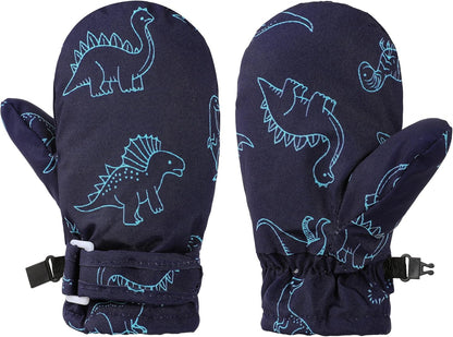 Toddler Gloves Kids Mittens Winter Warm Lined Fleece Gloves Waterproof Snow Baby Mitten for Boys