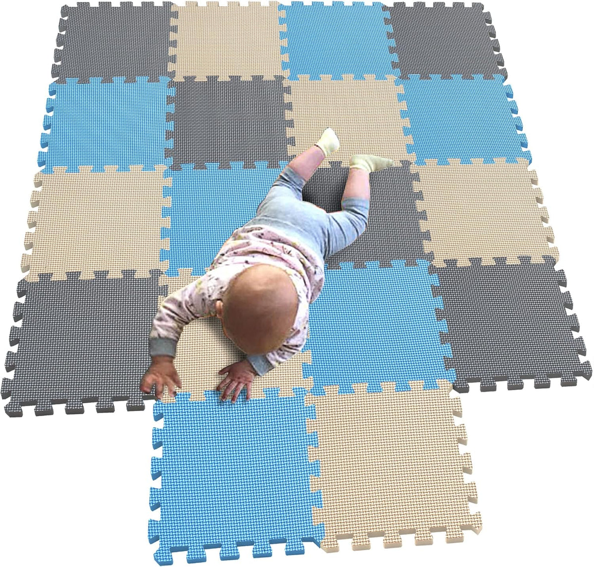 MQIAOHAM children puzzle mat play mat squares play mat tiles baby mats for floor puzzle mat soft
