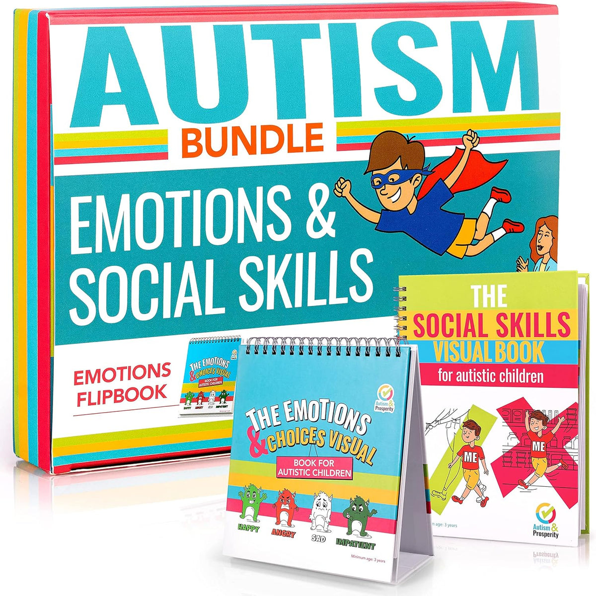 Kids Emotions & Social Life Skills Autistic Children Set ASD Child Boys Girl Teen Learning