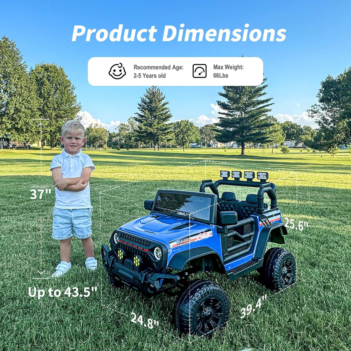 12V Kids Ride on Car Truck, Kids Electric Vehicles Car Ride on Toy for Toddlers with Remote Control