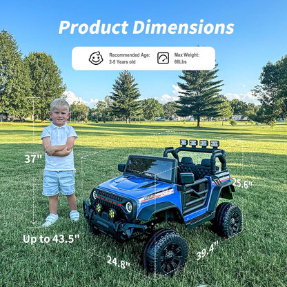 12V Kids Ride on Car Truck, Kids Electric Vehicles Car Ride on Toy for Toddlers with Remote Control